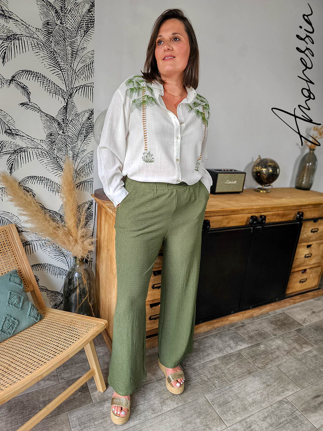 Chemise Palma Kaki