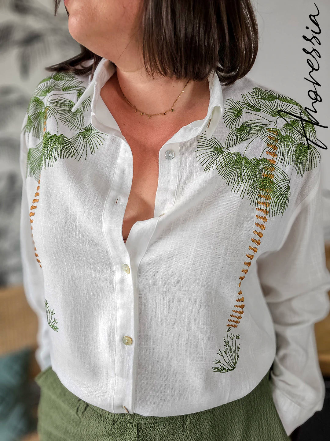 Chemise Palma Kaki
