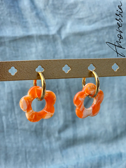 Créoles rosa Orange