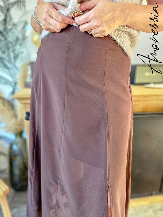 Jupe Longue Chocolat