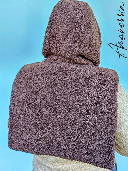 Plastron reversible en sherpa