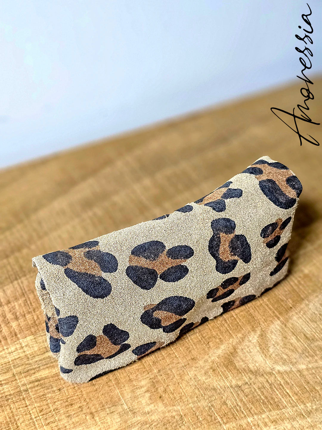 Porte Monnaie en cuir Léopard