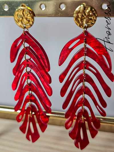 Boucles d'Oreilles Feuilles