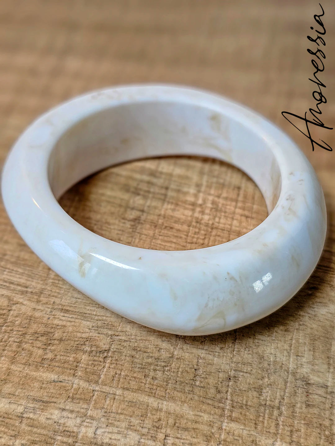 Bracelet Résine Blanc — Bracelet Résine Blanche Femme zoom