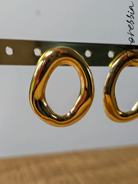 Boucles d'oreilles anneau doré
