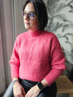 Pull Rose — Pull Rose Maille Femme