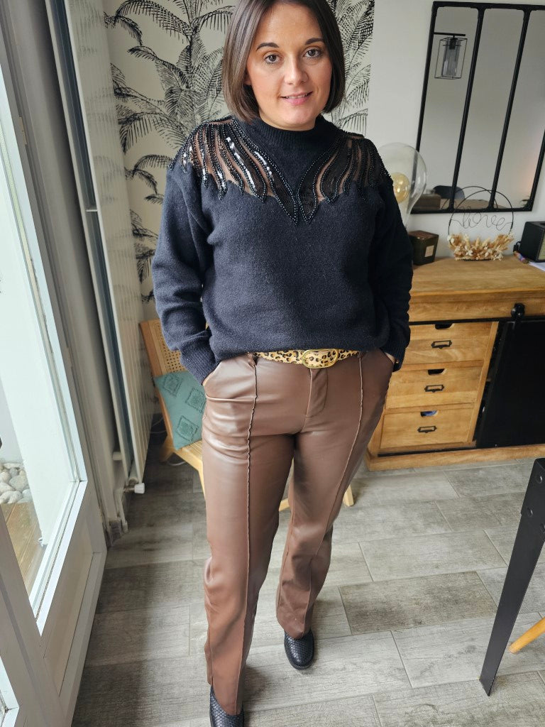 Pull Joy — Pull Doux Femme vue dos
