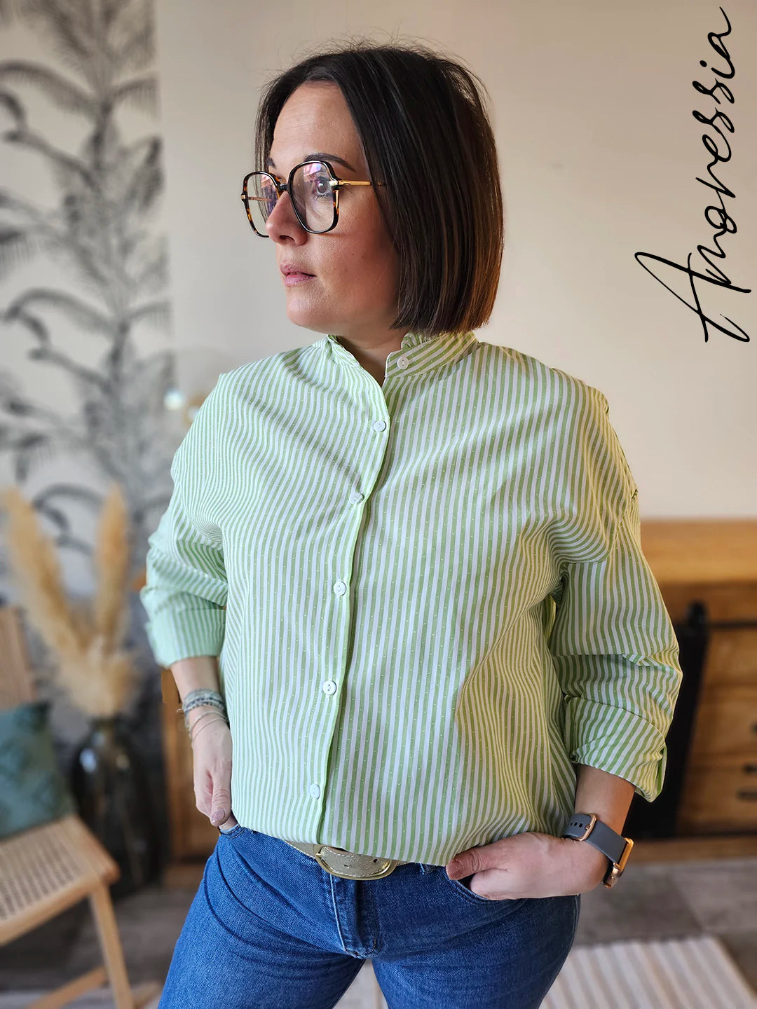 Chemise Prisca — Chemise Élégante Manches Longues Femme modèle 2
