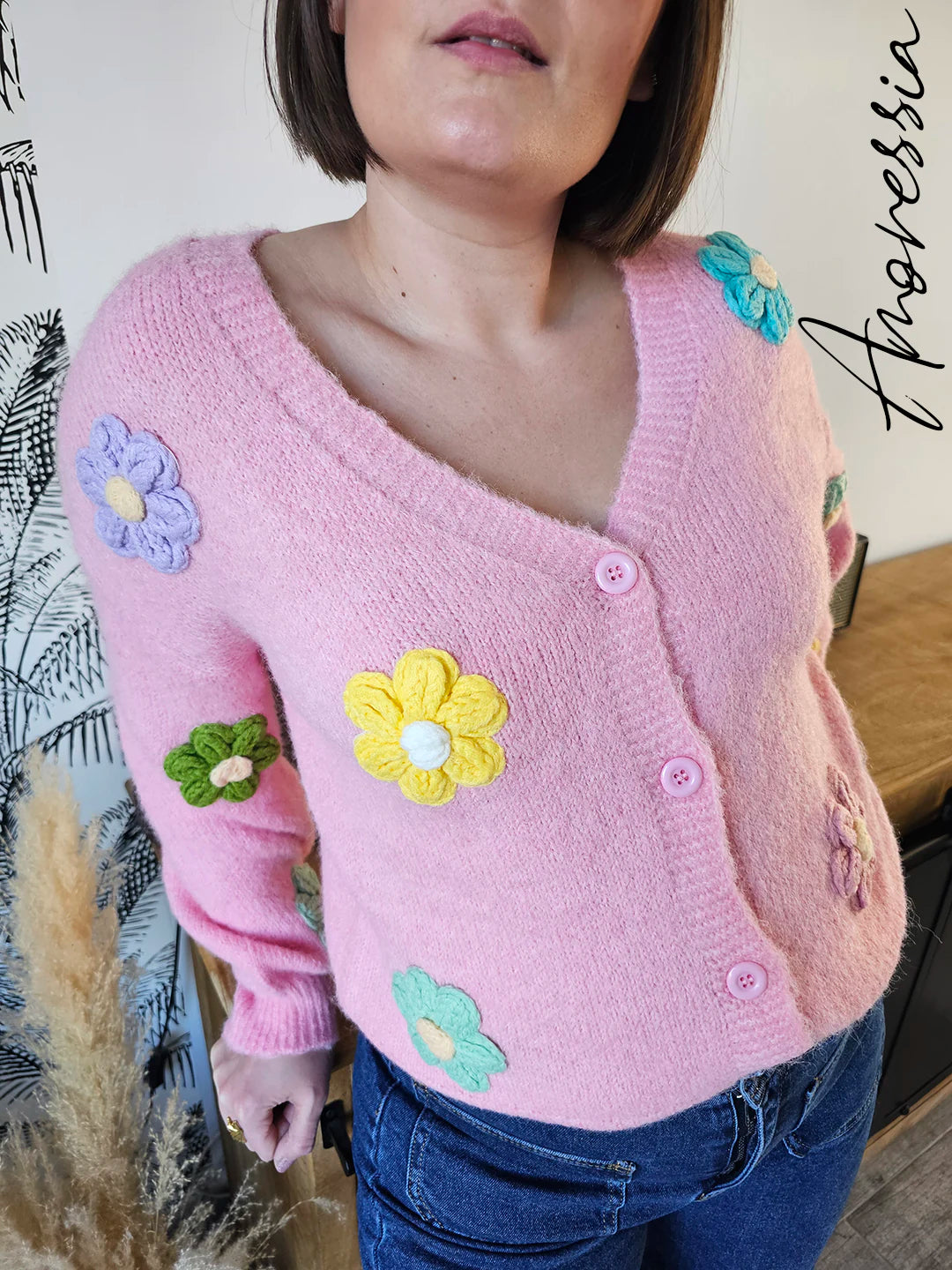 Gilet Aude — Gilet Long Femme Automne photo portée