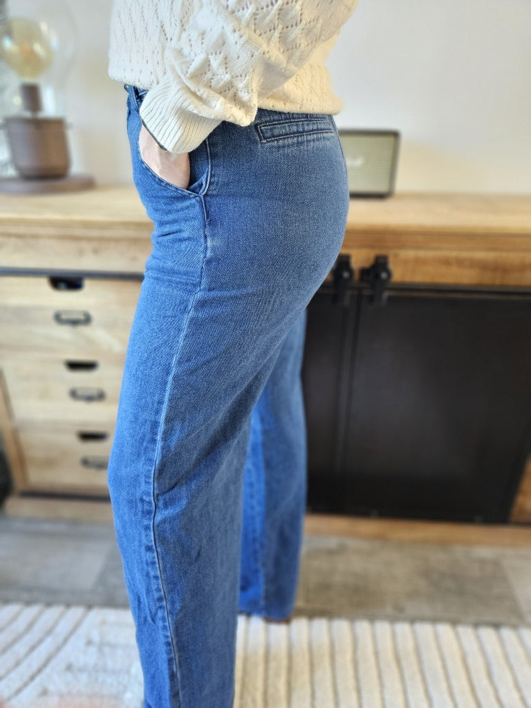 Jean Vanessa — Jean Slim Taille Haute Femme vue détail