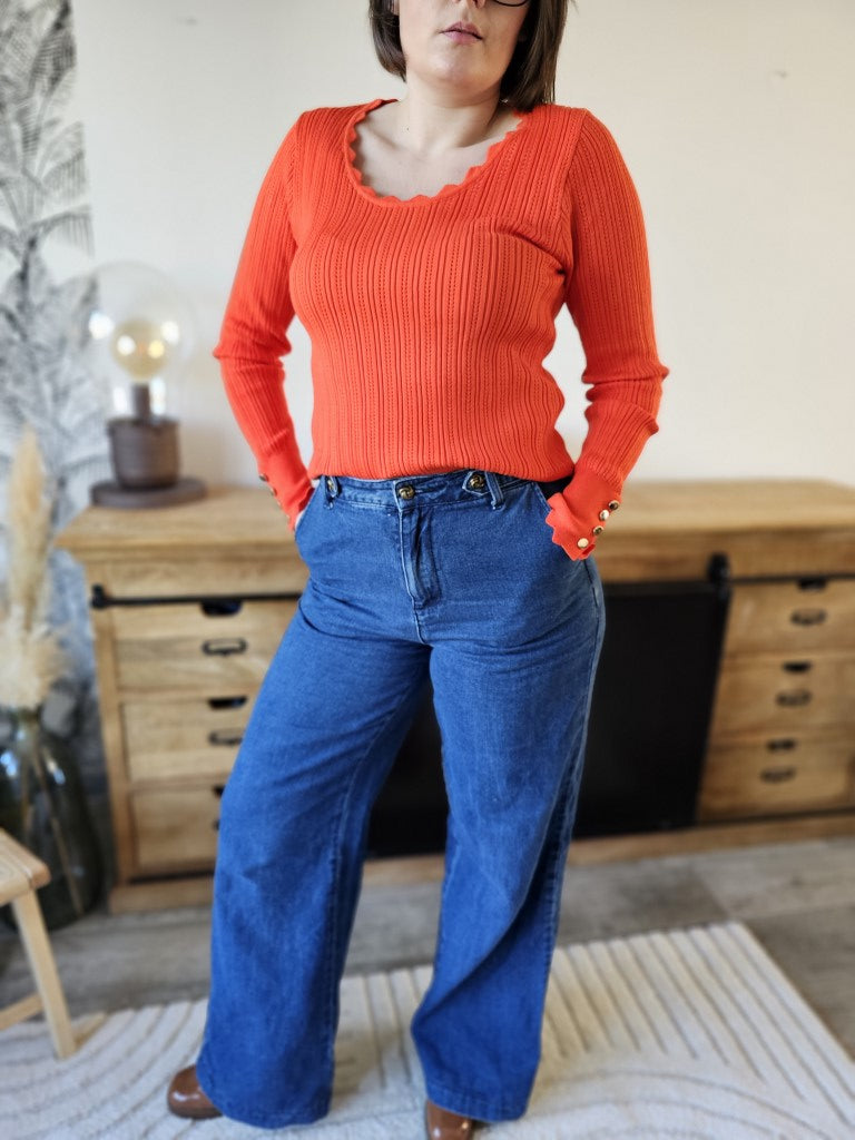 Jean Vanessa — Jean Slim Taille Haute Femme photo lifestyle