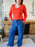 Pull Léa — Pull Maille Femme modèle 2 vue dos