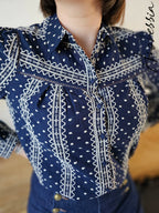 Chemise Mila — Chemise Fleurie Légère Femme vue détail
