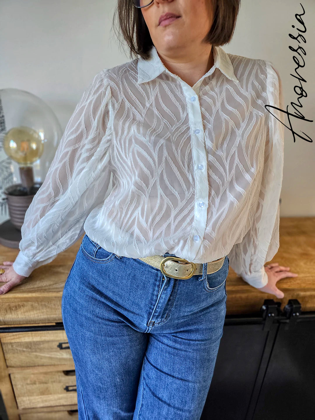 Chemise Lise — Chemise Légère Manches Longues Femme photo lifestyle