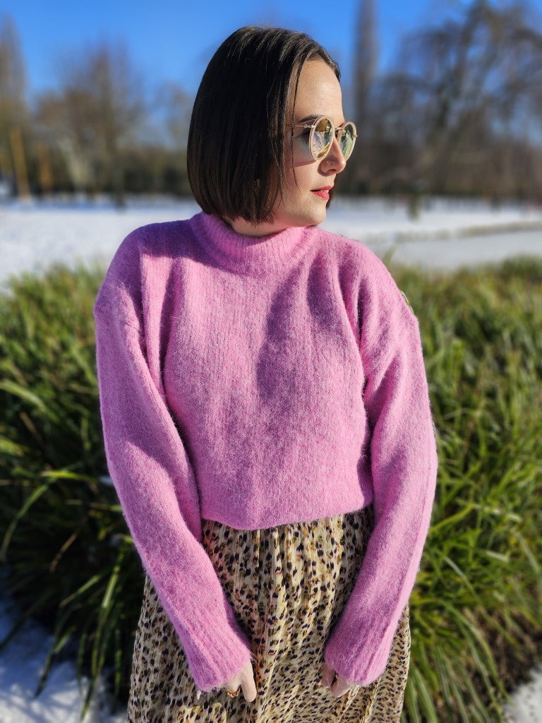 Pull Rosa — Pull Rose Femme