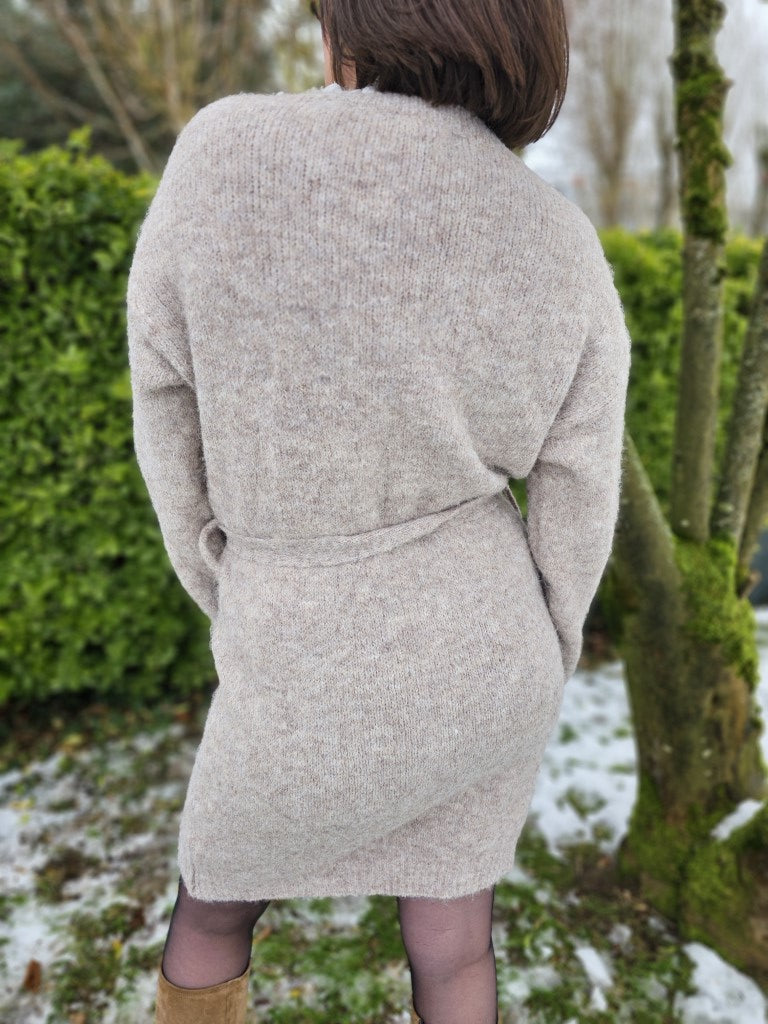 Pull Robe Emy — Pull Robe Maille Femme modèle 2 autre vue