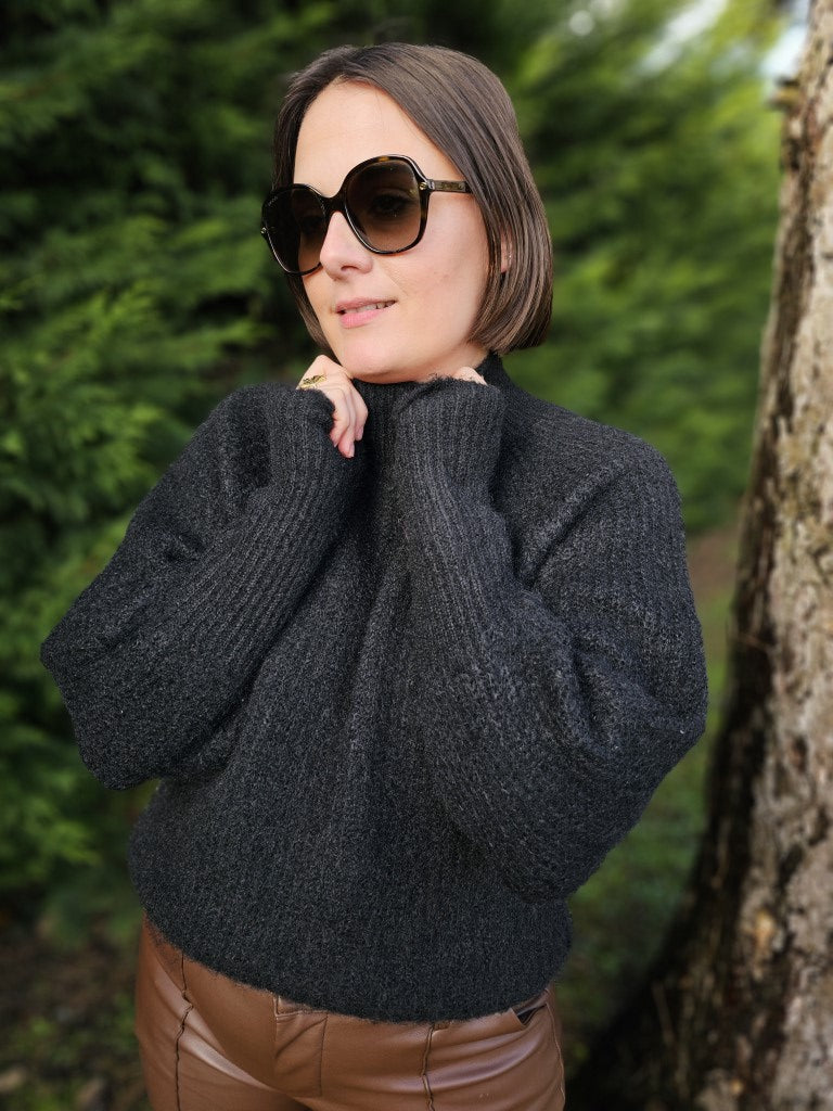 Pull Victor — Pull Maille Femme photo portée