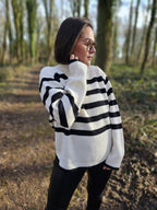 Pull Cara — Pull Chaud Femme Hiver modèle 2 photo portée