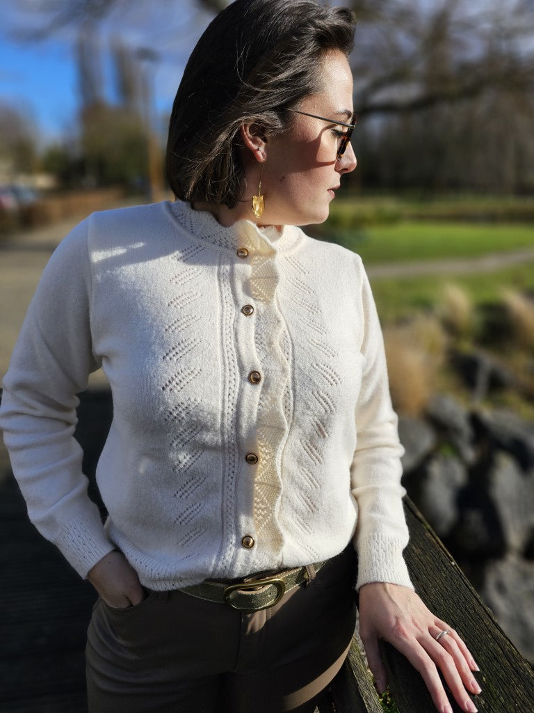 Gilet Néva — Gilet Coupe Longue Femme photo portée