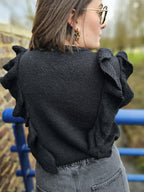 Pull Violette — Pull Violet Femme vue détail