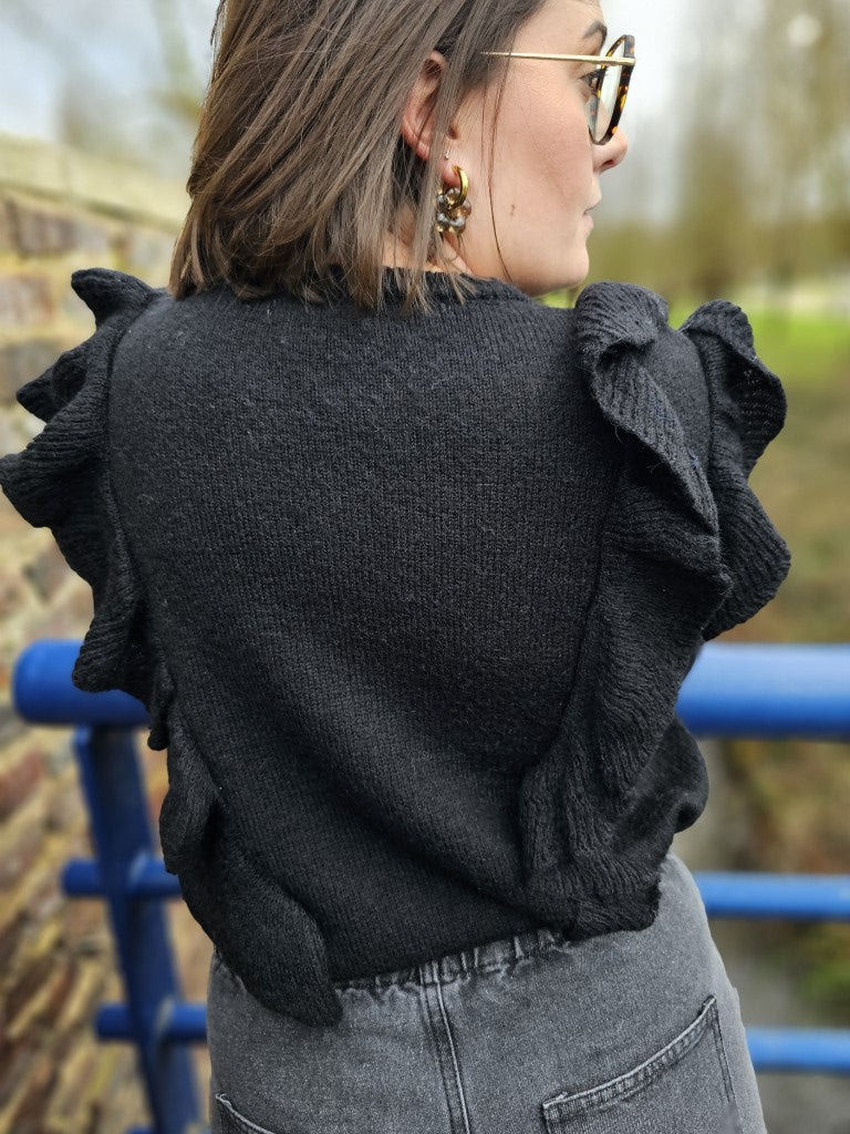 Pull Violette — Pull Violet Femme vue détail