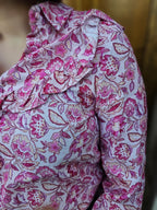 Chemise Flora — Chemise Fleurie Col V Femme autre vue
