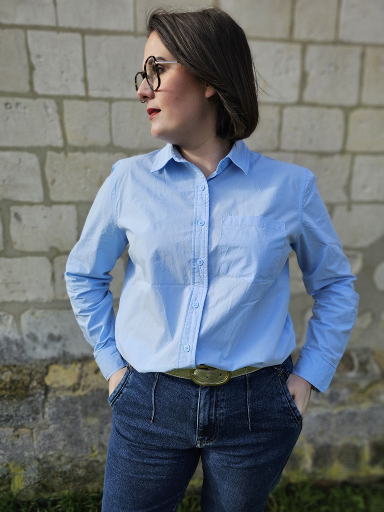 Chemise Emma — Chemise Légère Femme Été photo portée