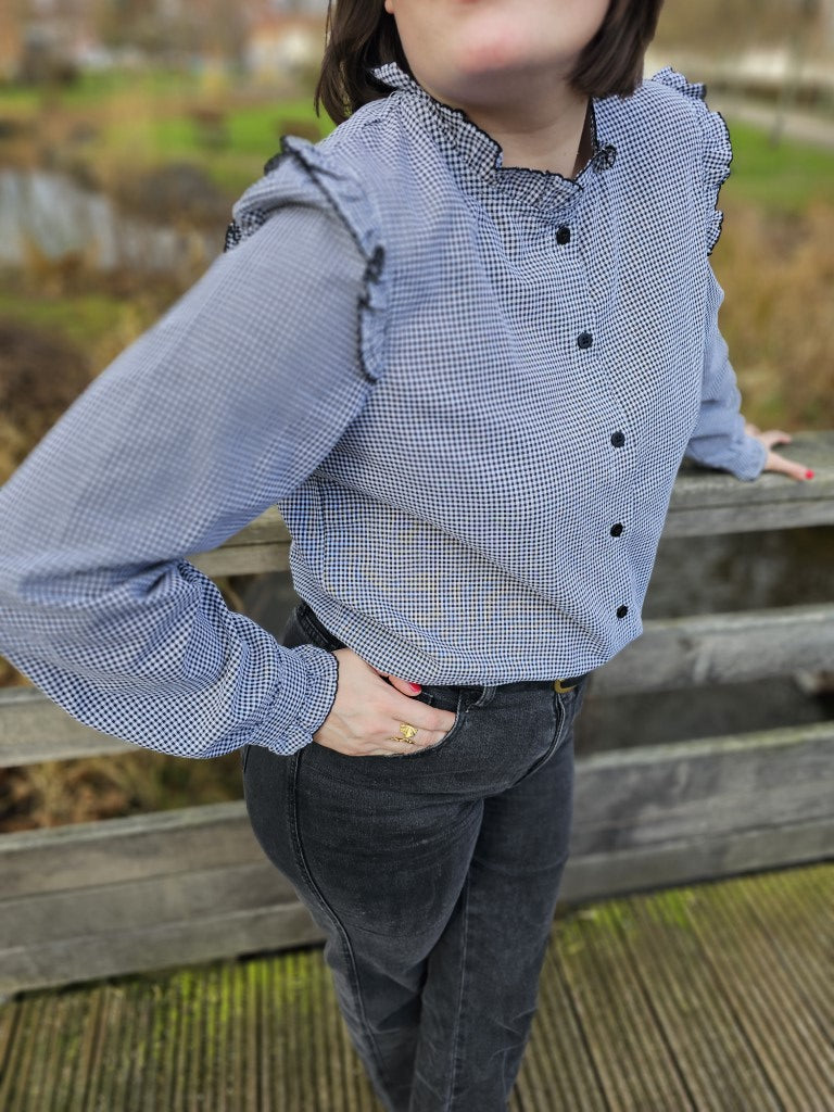Chemise Clara — Chemise Colorée Col V Femme
