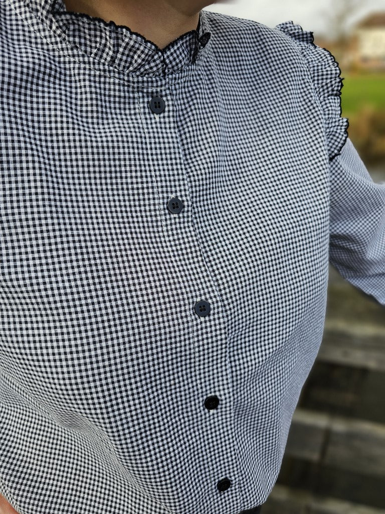 Chemise Clara — Chemise Colorée Col V Femme autre vue