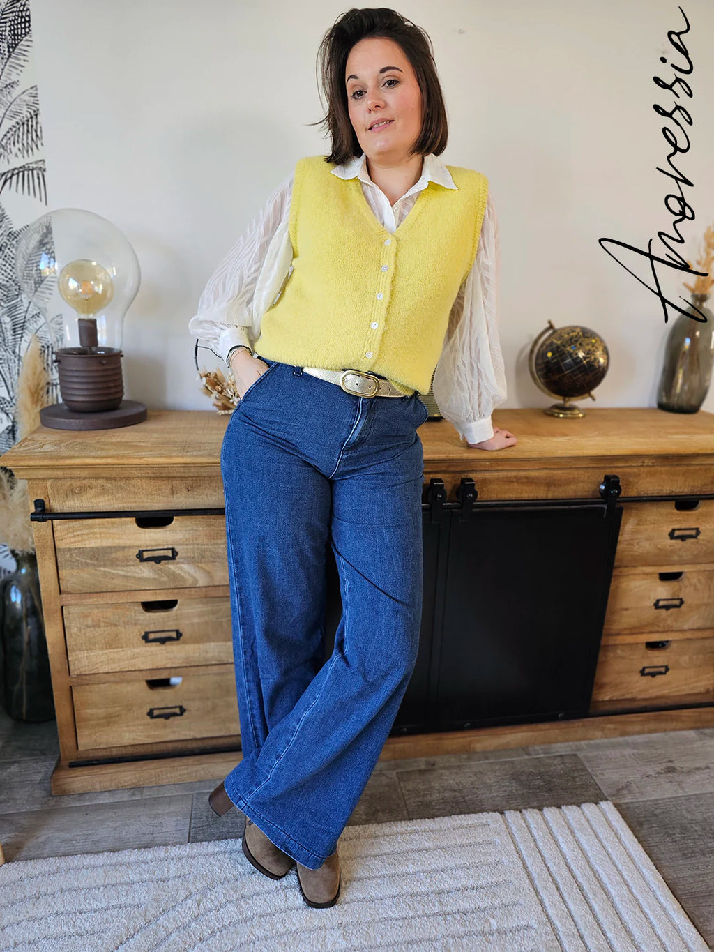 Gilet Aurum — Gilet Doré Élégant Femme zoom