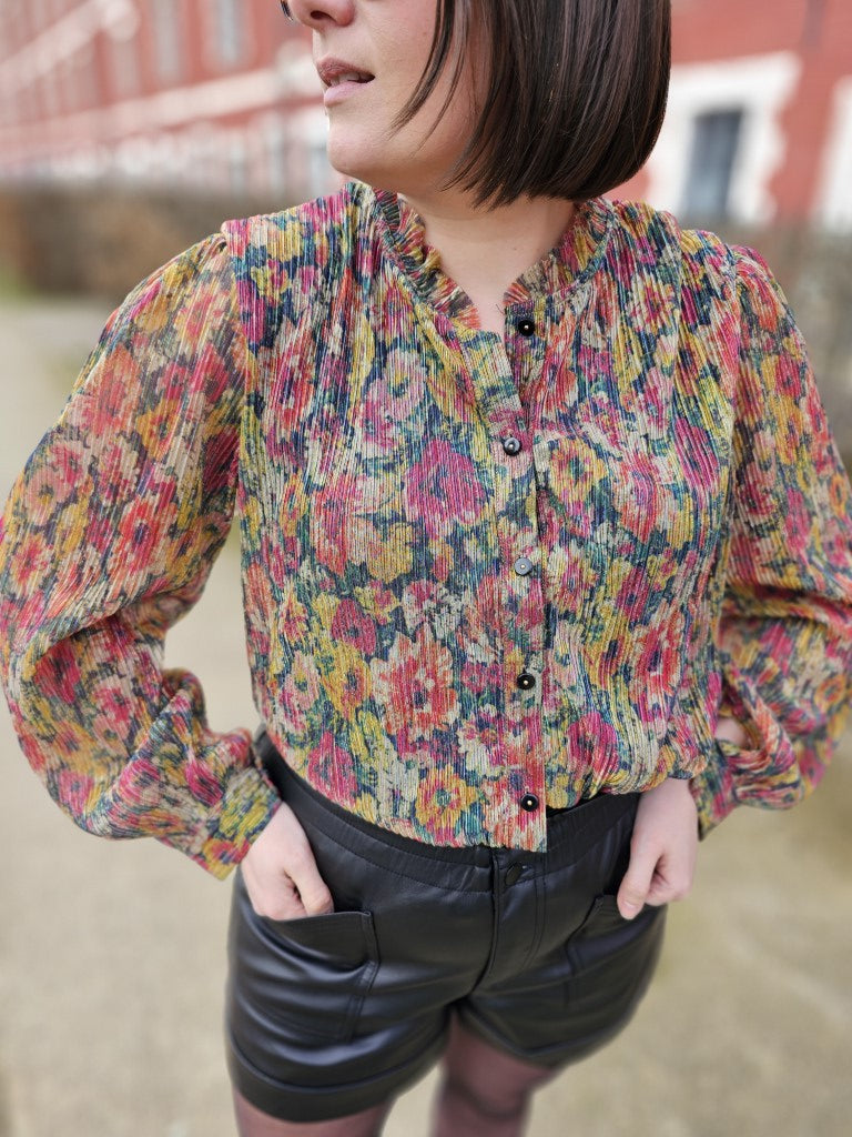 Chemise Dorée — Chemise Brillante Dorée Femme