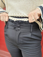 Pantalon Jim — Pantalon Large Femme photo portée