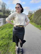 Jupe longue simili — Jupe Longue Simili Cuir Femme autre vue