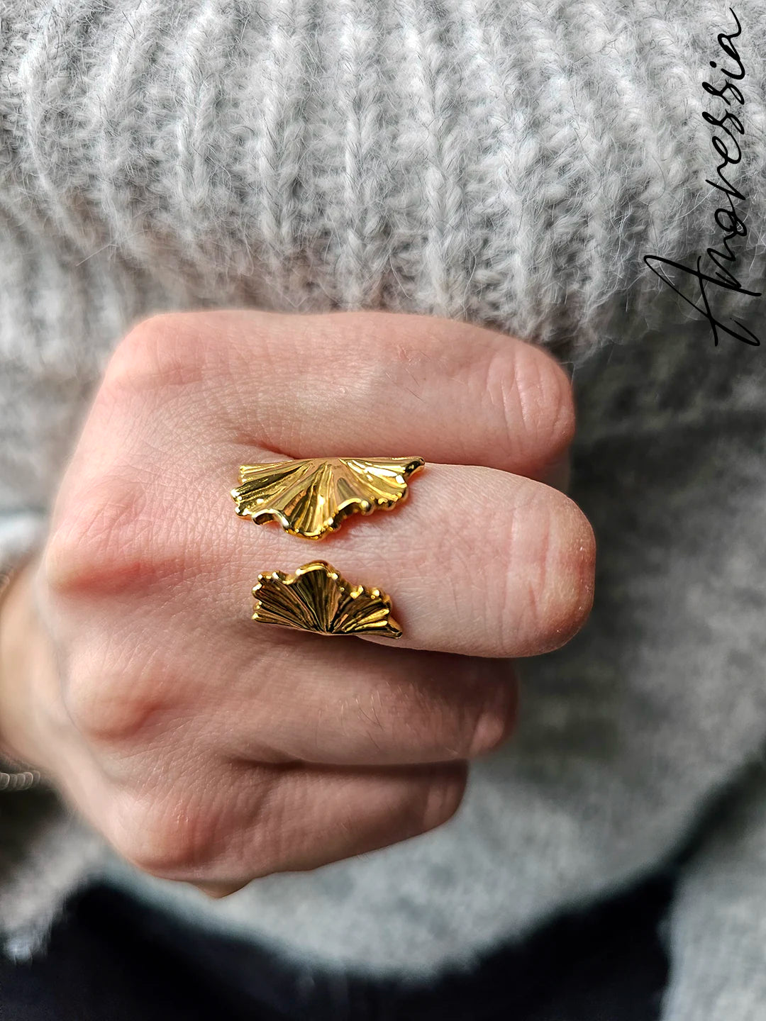 Bague feuille