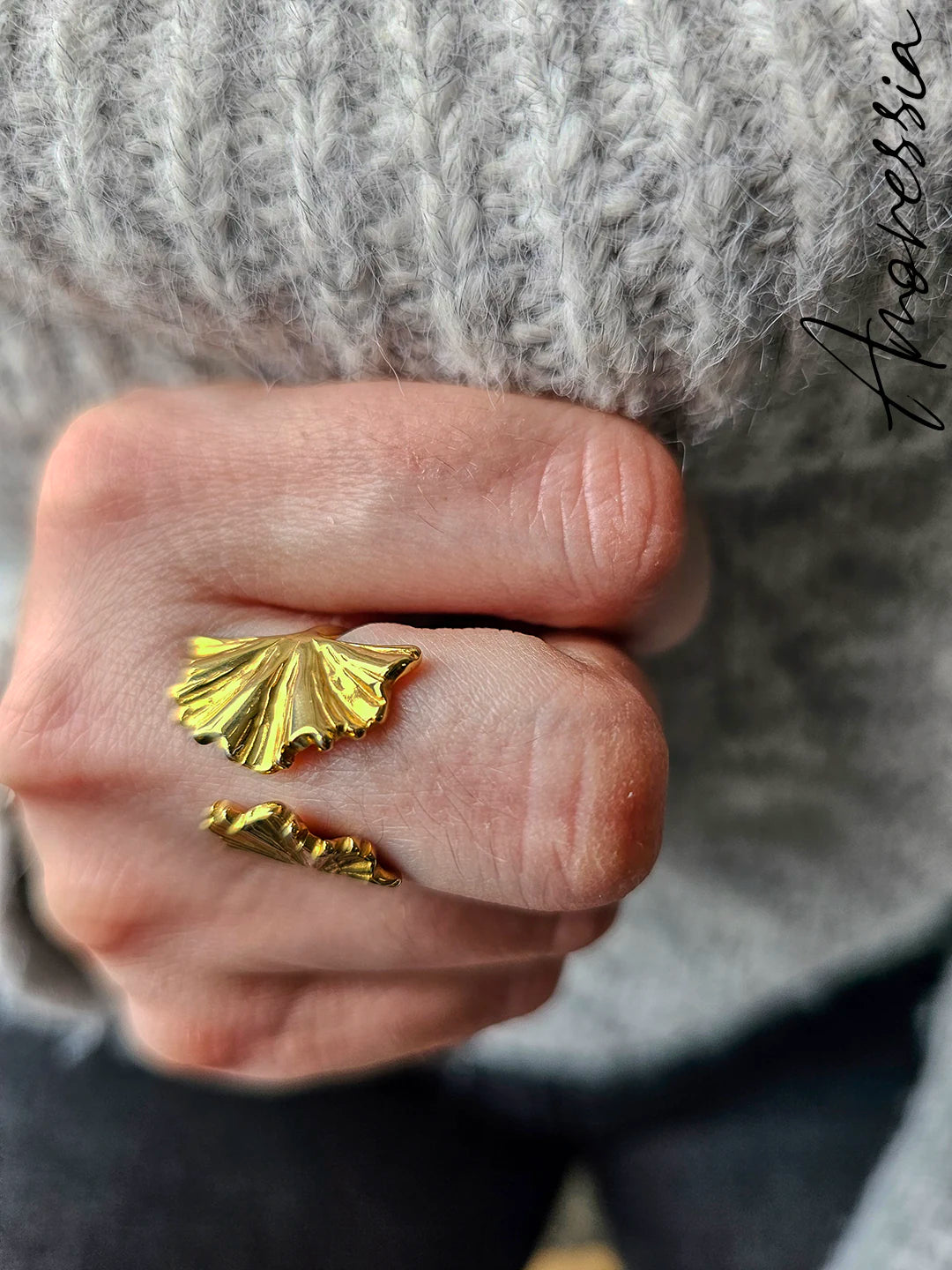 Bague feuille