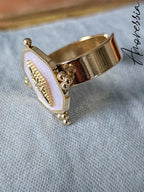 Bague Blanche — Bague Résine Blanche Femme bijou