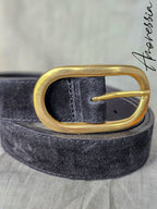 Ceinture Noire — Ceinture Fine Noire Femme photo portée