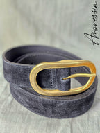 Ceinture Noire — Ceinture Fine Noire Femme vue détail