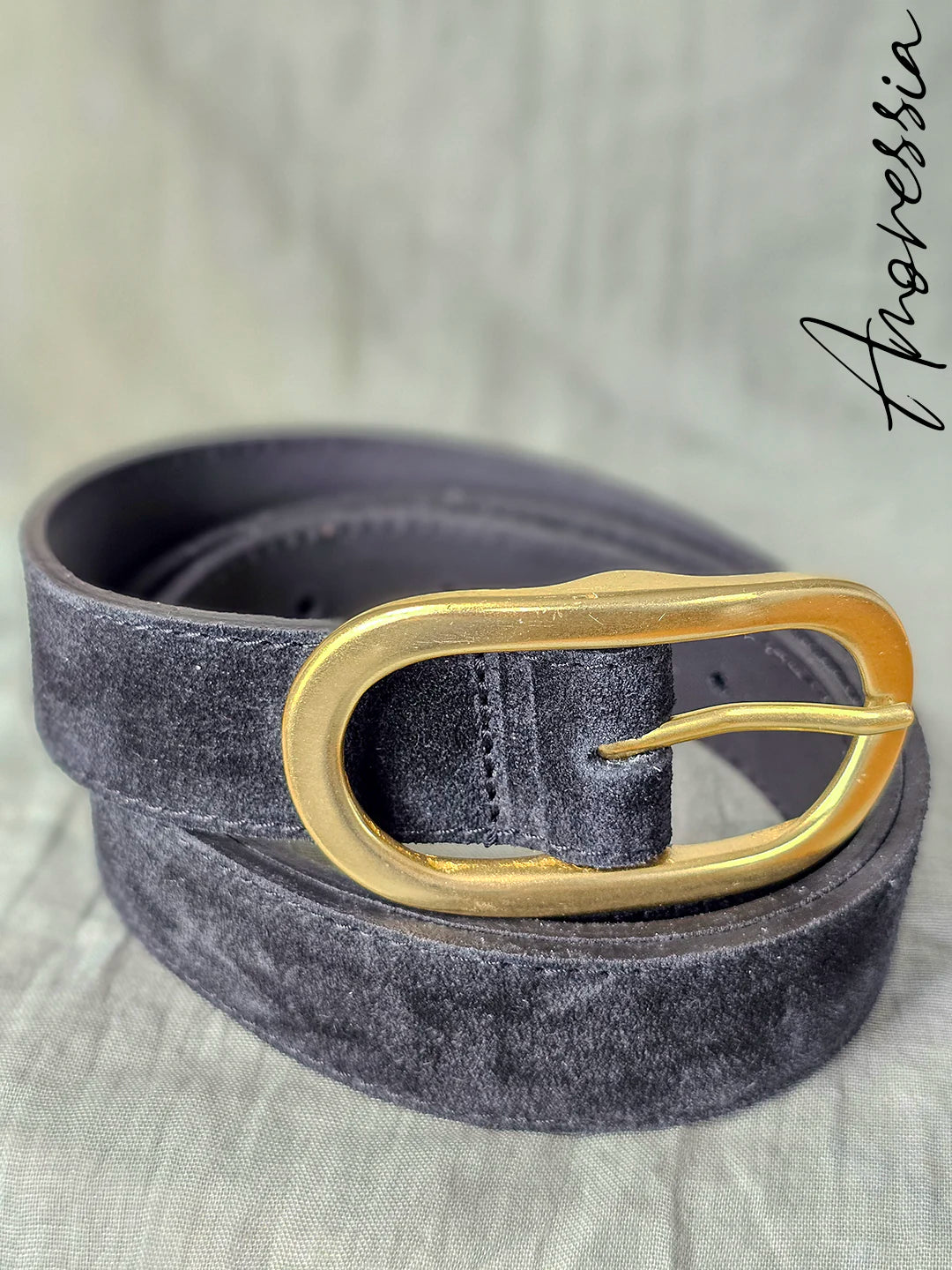Ceinture Noire — Ceinture Fine Noire Femme vue détail