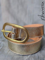 Ceinture Dorée — Ceinture Fine Dorée Femme photo portée