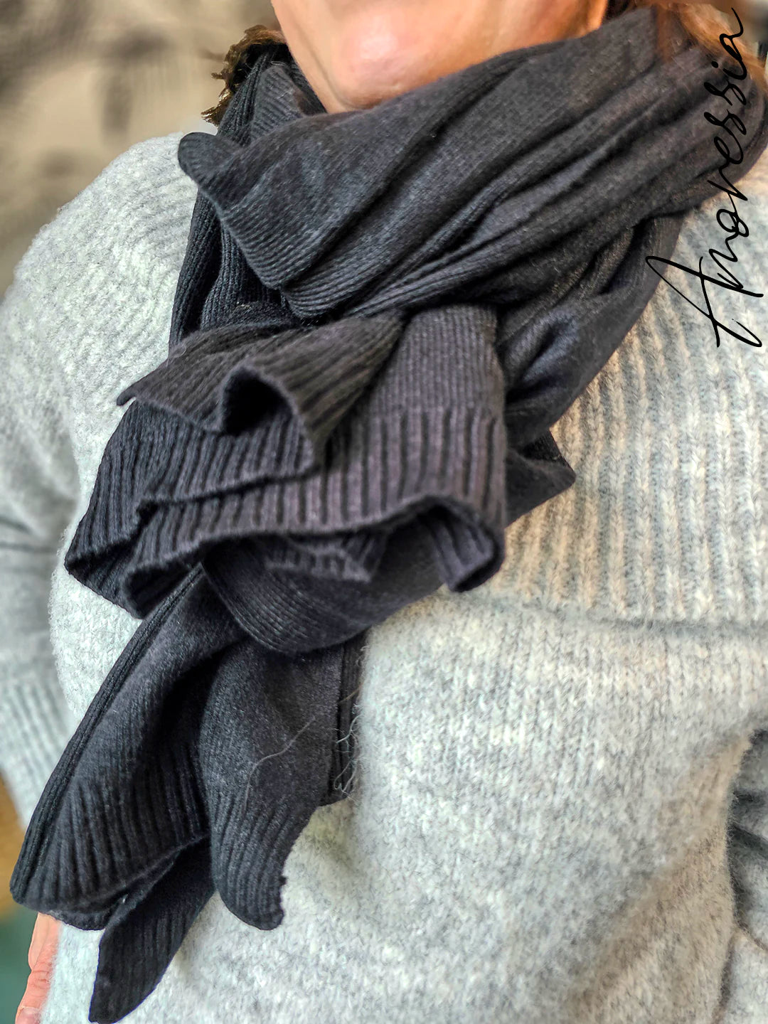Écharpe Douce — Écharpe Douce Femme Hiver look