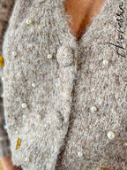 Gilet Suzanne — Gilet Long Ouvert Femme vue détail