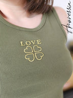 Débardeur Love — Débardeur Inscription Love Femme vue détail
