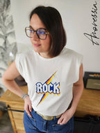 T-Shirt Rock — T-Shirt Graphique Femme