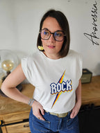 T-Shirt Rock — T-Shirt Graphique Femme