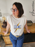 T-Shirt Rock — T-Shirt Graphique Femme