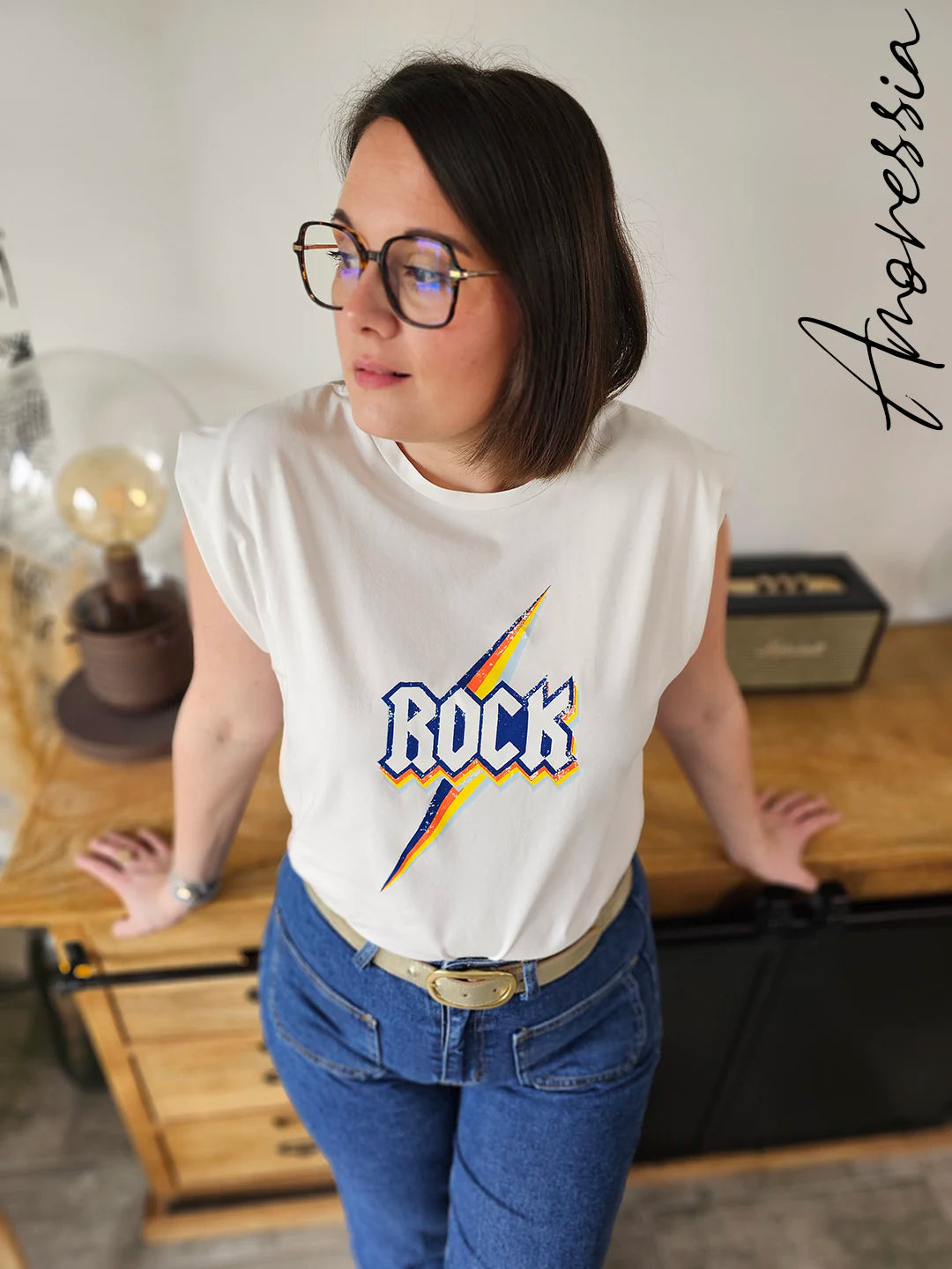 T-Shirt Rock — T-Shirt Graphique Femme