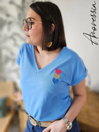 T-Shirt Heart — T-Shirt Cœur Femme