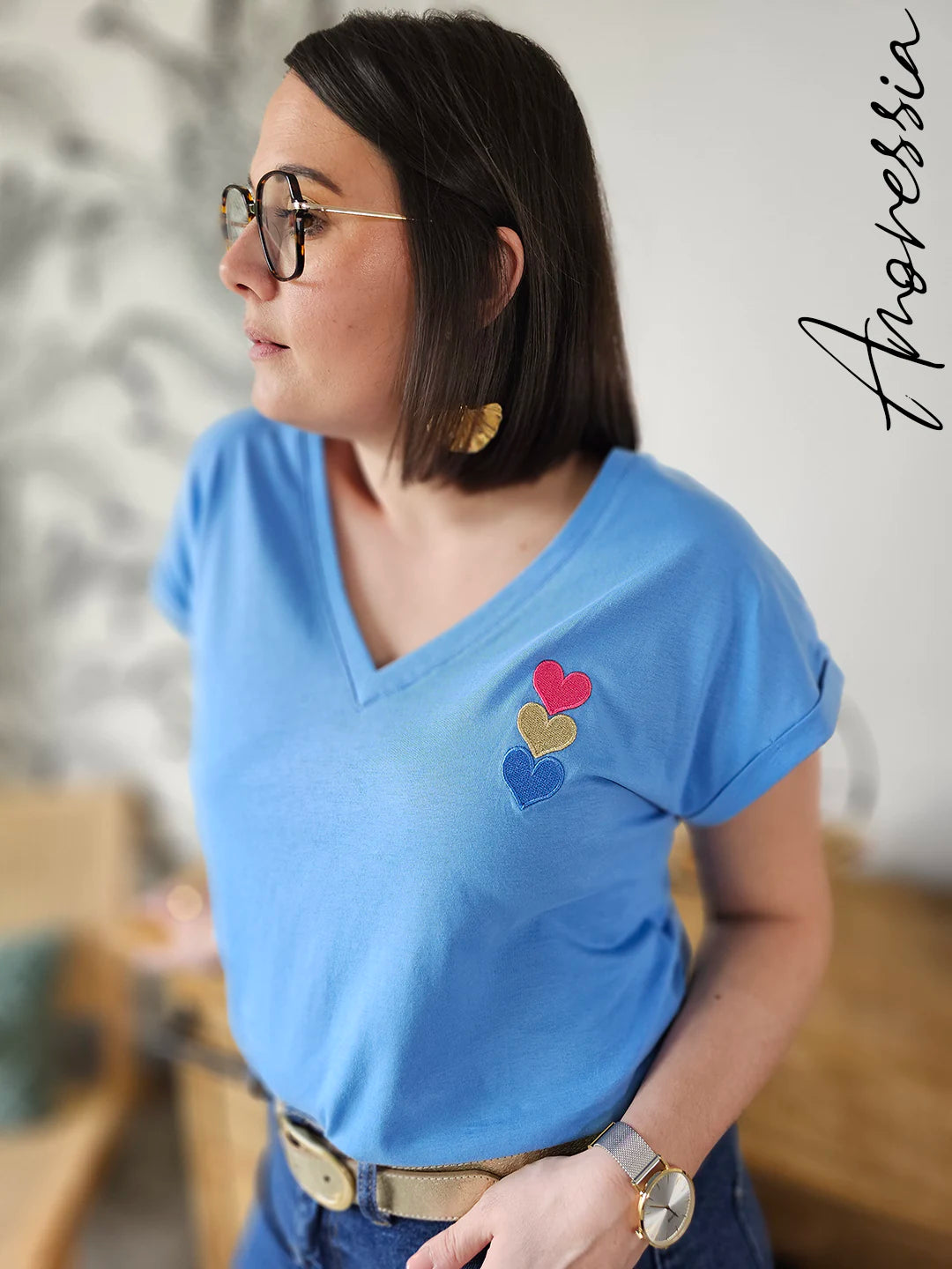 T-Shirt Heart — T-Shirt Cœur Femme