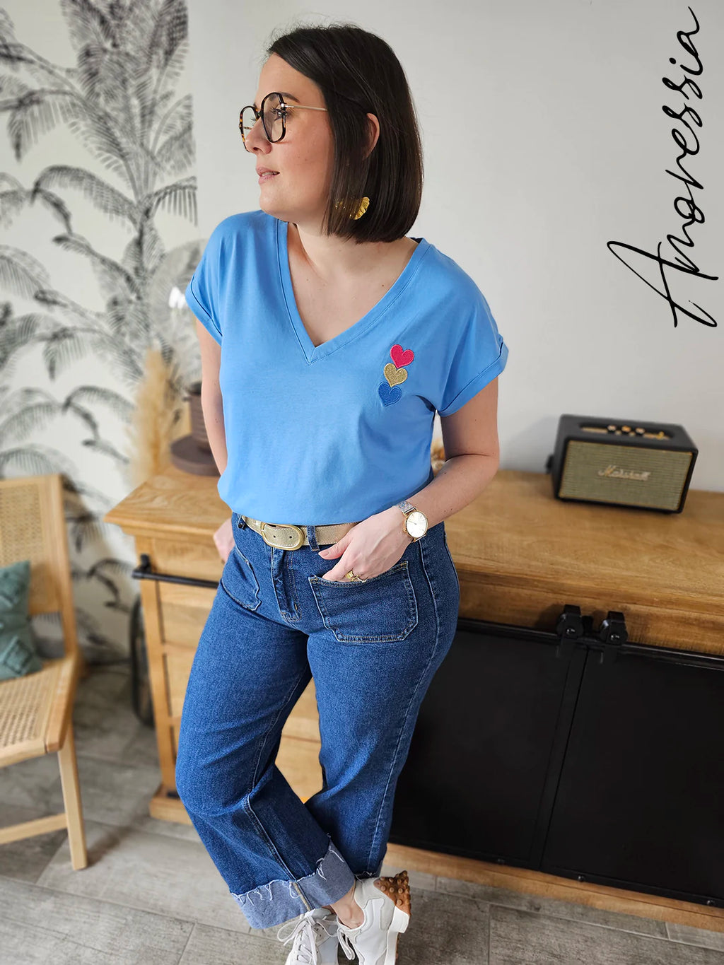 T-Shirt Heart — T-Shirt Cœur Femme